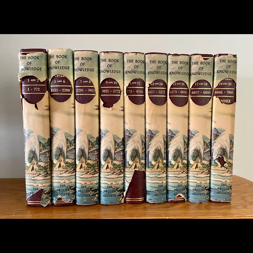 Vintage 1957's The Book of Knowledge